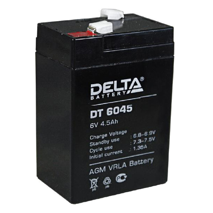 DT 6045 - аккумулятор Delta DT 4.5ah 6V  